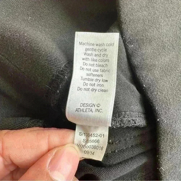 Athleta Tech Stretch Metro Classic Straight Leg Pants Womens Size Medium Black - Picture 6 of 13